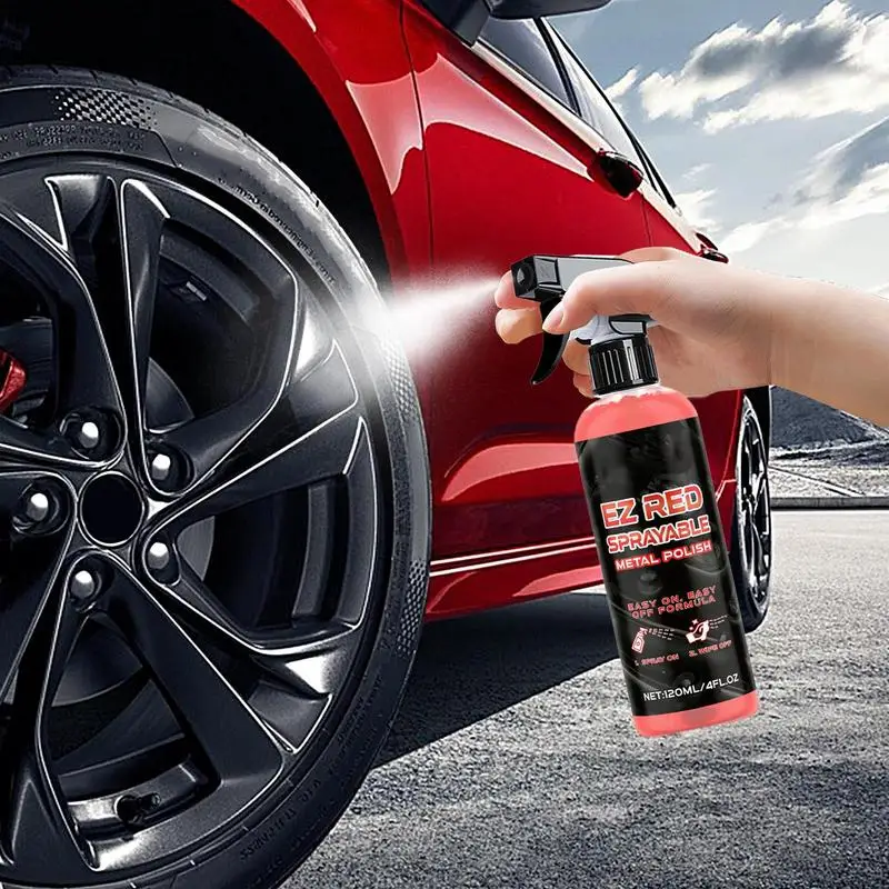 Wheel Cleaner Tire Care Solution Brake Dust Remover Wheel Cleaner 120ml Protectant Stain Remover And Polisher For Trucks SUVs