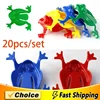 20pcs Solid Color Jumping Frog Plastic Bouncing Frog Jumping Frog Children Educational Toy,Gift for Kids Party Favors, Birthday 1