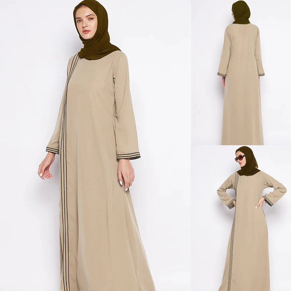 

Рамадан мусульманская Мода Дубай Abaya для женщин 2024 хиджаб Abayas длинное платье Женская Повседневная Турецкая мусульманская одежда мусульманский Халат