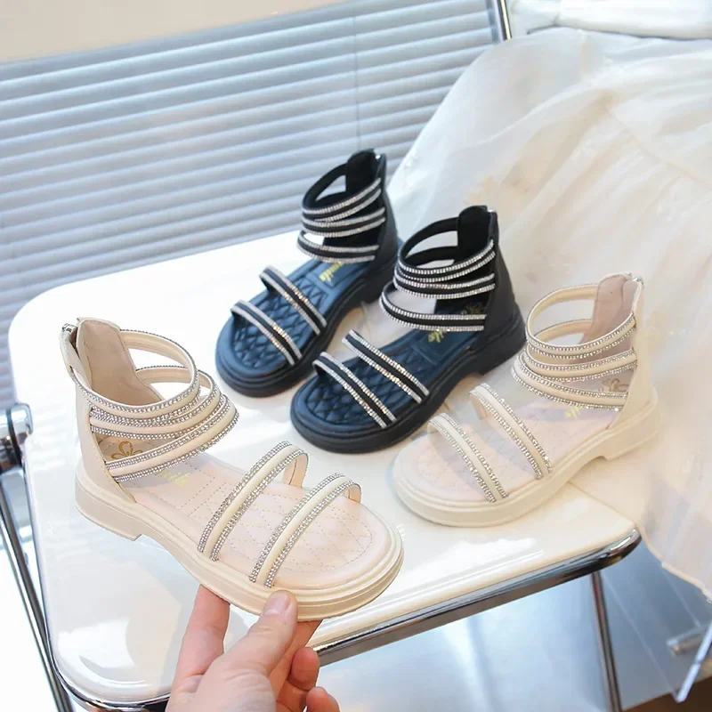 Girls Summer Beach Sandals Open Toes Comfortable Shoes