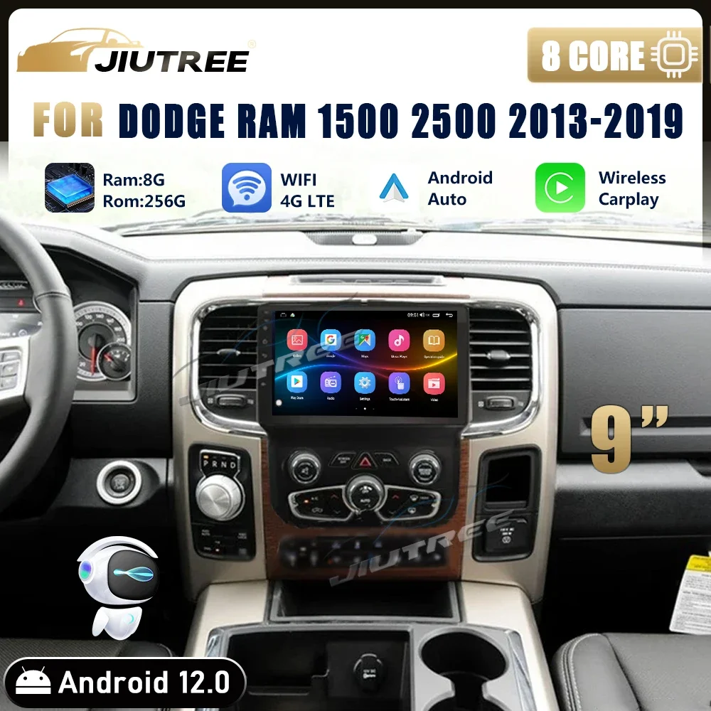 

Android Radio For Dodge RAM 1500 2500 2013-2019 Car Multimedia Player Video Carplay Autoradio GPS Navigation Stereo