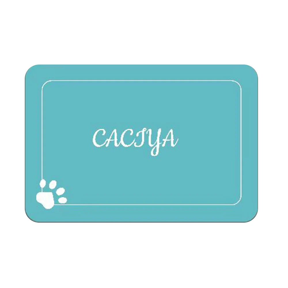 Personalized Waterproof PU Leather Pet Placemat, Food Pad, Bowl Mat, Drinking Feeding Mat, Name
