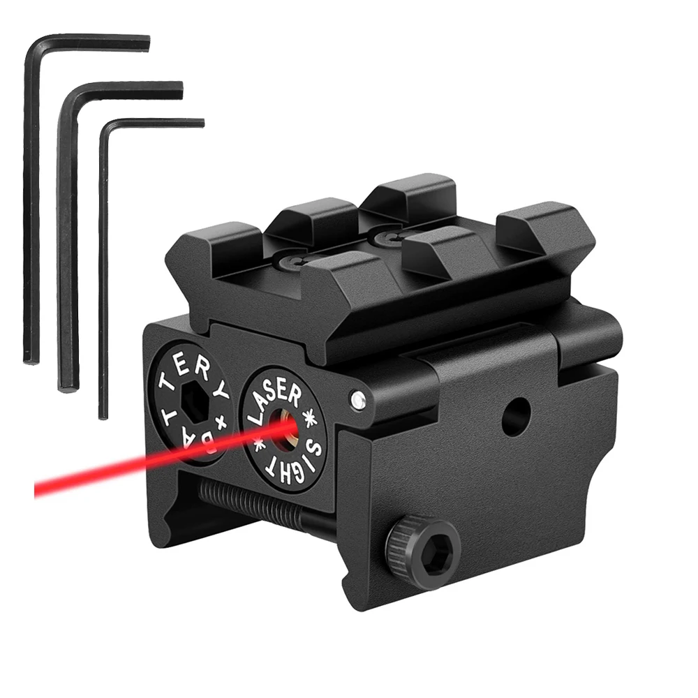 Details about   Tactical Mini Red Dot Laser Sight 20mm  Weaver Picatinny Mount Rails for Pistol 
