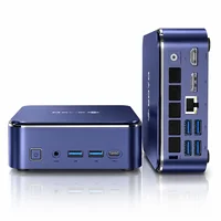 SOYO M5 Mini PC AMD Ryzen 4300U W-11 Pro (4C/4T, bis 3,7 GHz) 16GB LPDDR4/512GB SSD, Desktop PC 4K @ 60Hz Triple Display (HDMI 2.0+Type-C+DP 1.4)/Wi-Fi 5/BT 4.2/LAN für Office Education Multimedia 5