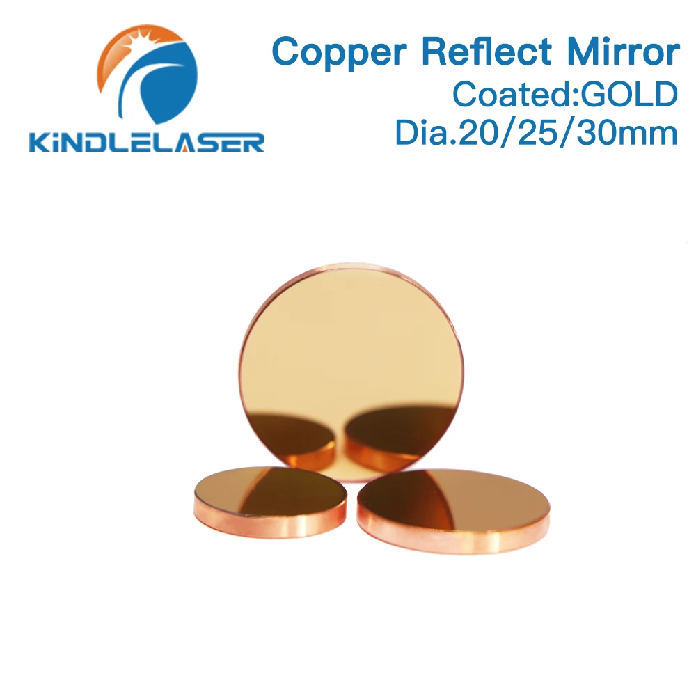 3 pces kindlelaser cobre refletir espelho diametro 01