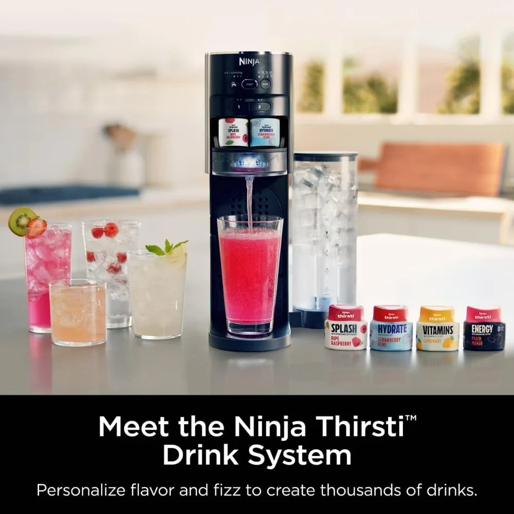 Soda Maker Create Unique Sparkling & Still Drinks Personalize Size & Flavor Carbonated Water Machine