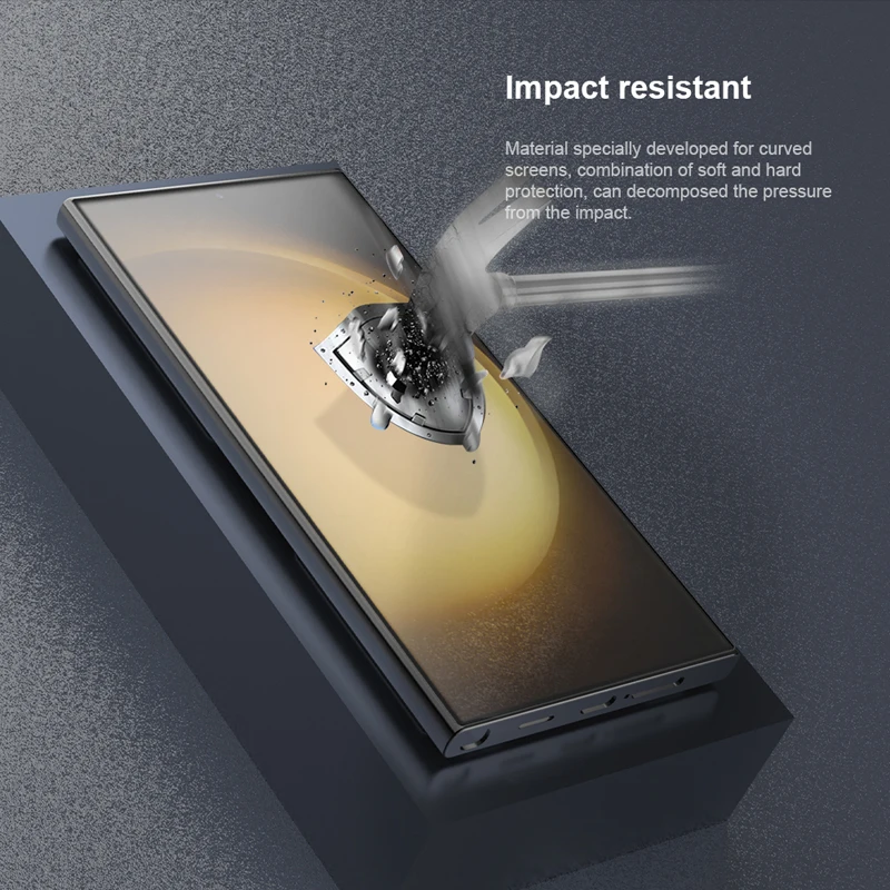 2 PCs For Samsung Galaxy S24 Ultra 5G Nillkin Screen Protector Impact Resistant Front Protective Film for Samsung S24 Ultra