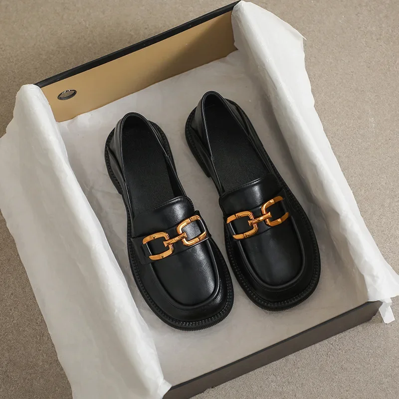 Women Shoes Casual Loafers Ladies Pumps Lolita Shoes Slip One Round Toe Clollege Students JK Girls Single Shoes Zapatos De Mujer