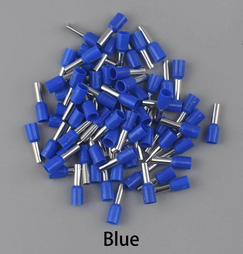 100 Teile/paket Isolierte Kabel End Terminal Crimp E0508 1008 1508 7508 2508 Druck Terminal Aderendhülsen Crimpen Terminals Rohr – Detail 9