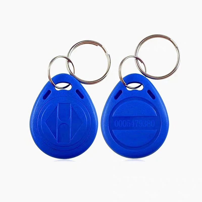 

50Pcs 125Khz T5577 EM4305 Keyfobs Rewritable RFID Tag Copy Access Card ID Token Ring Cloner Keychain Random Color