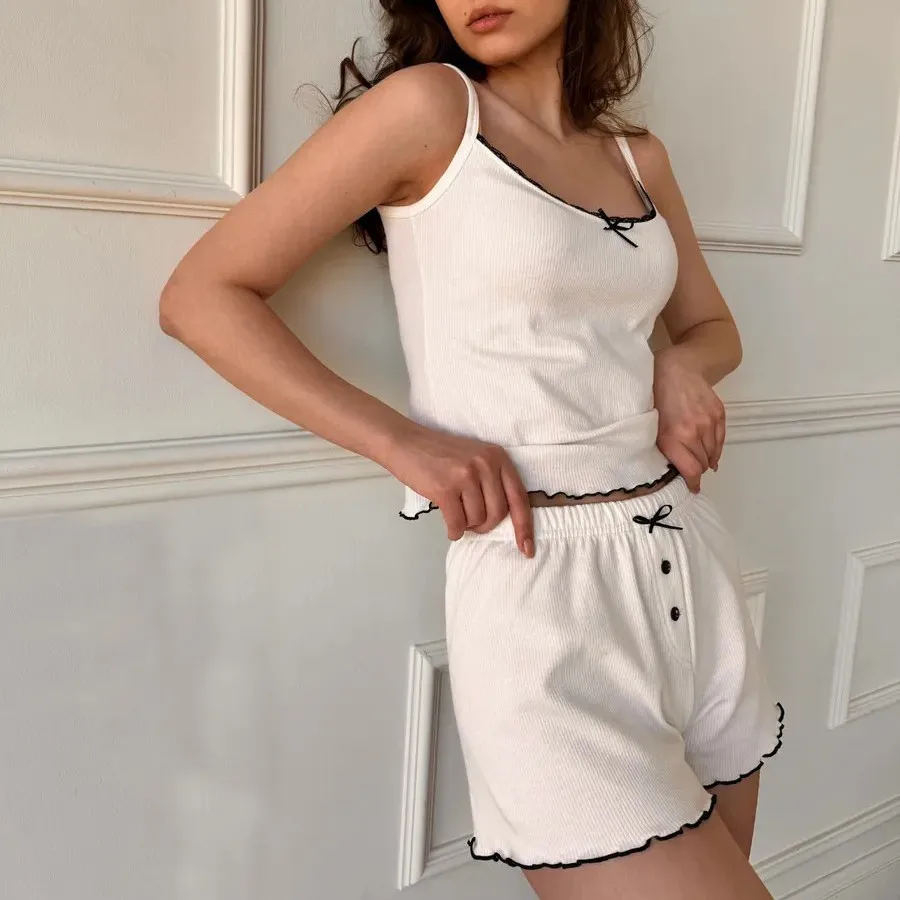 Women's Sexy Halter Summer Pajama Set