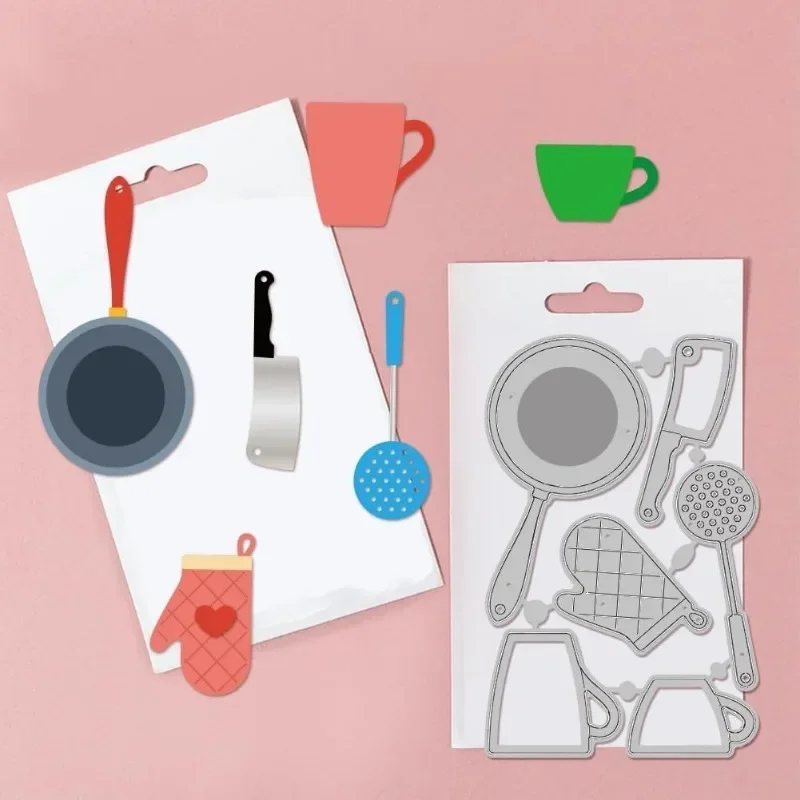 카드 제작용 베이킹 도구 펜던트 커팅 다이, 요리 도구, 금속 다이 컷, 엠보싱 종이 앨범 공예 장식, 2 개