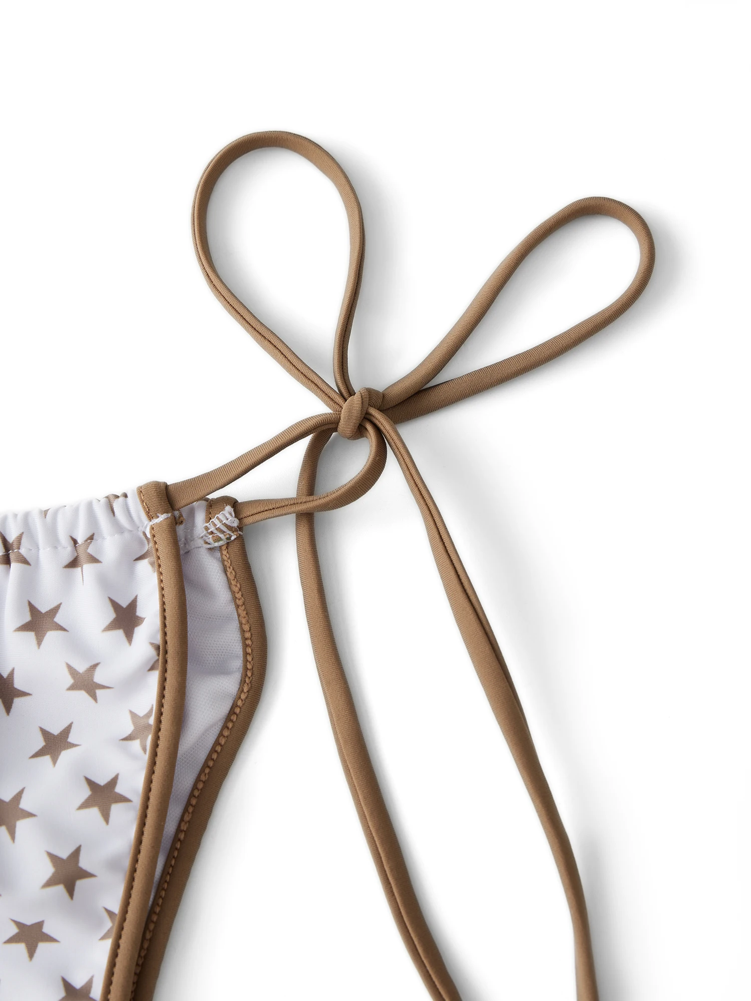 Women s 2 Piece Swimsuit Set with Star Print Halter Neck Top and Low Rise Shorts for Beach Pool Party Vacation Wear