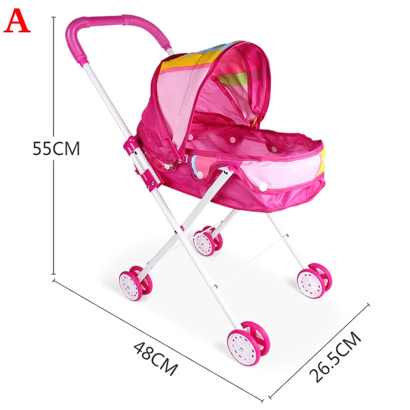 Baby Doll Stroller Applicable for 9-12inch Dolls or 25-30CM Baby Dolls Kids Girl - 4