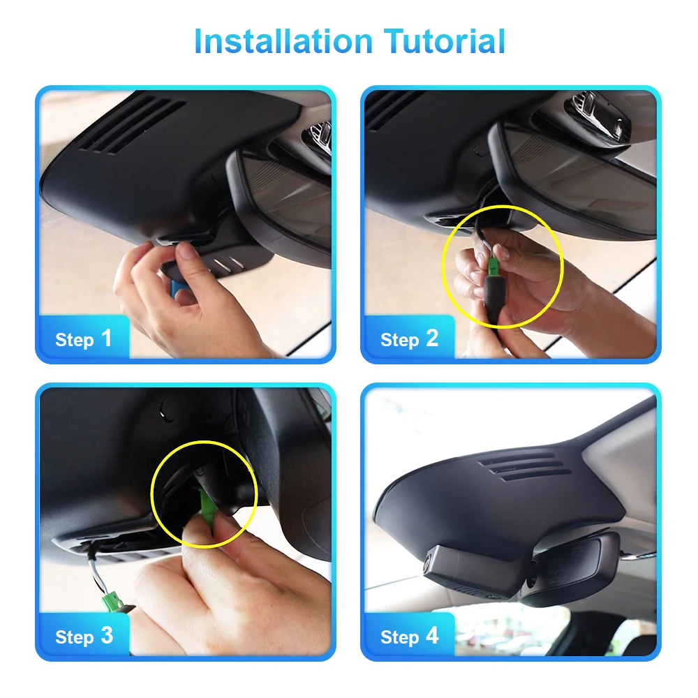 Dash Cam for Volvo XC40 -, for Volvo C40 -, EX40 -, ARB 4K 2160P Style Car DVR APP Control