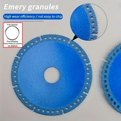 Enhanced Metal Cutting Diamond Blade - Precision Sharp Disc for Versatile Cutting of Various Materials (100mm Disc - Blue)