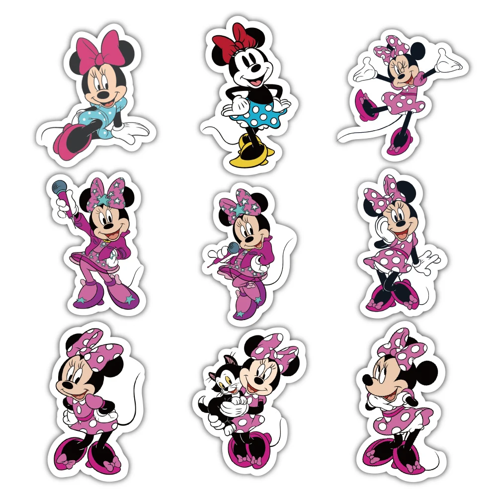 Collection d'autocollants Minnie Mouse Disney - Variété de poses