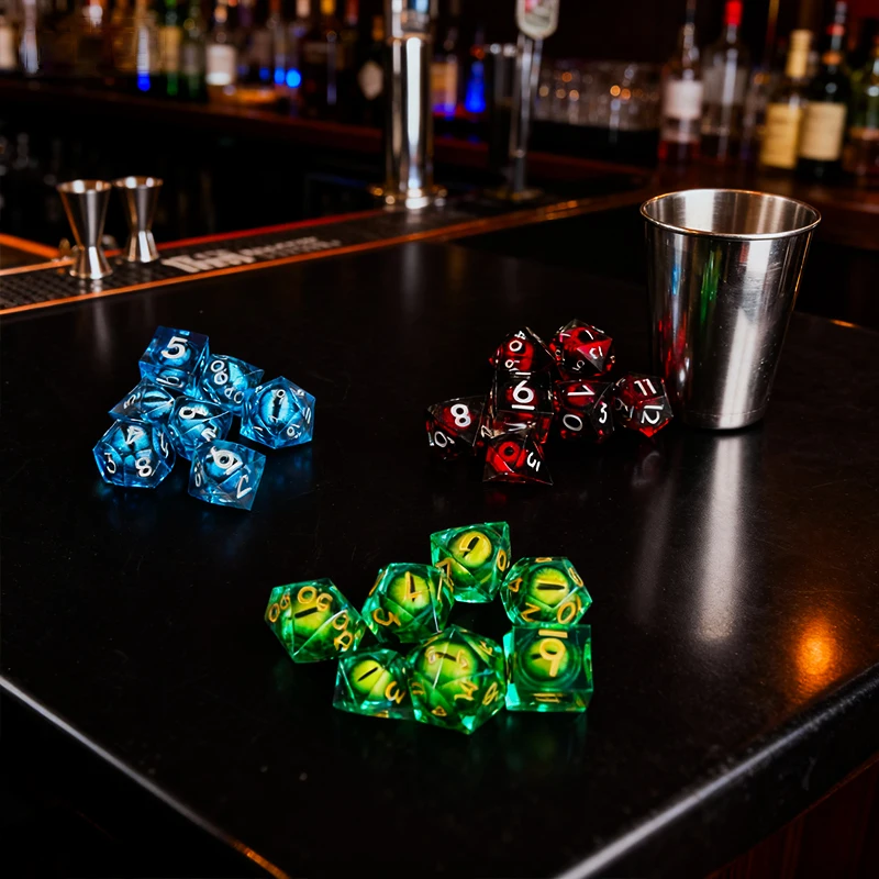 DND Dice Set D20 D12 D10 D8 D6 D4 Role Playing RPG