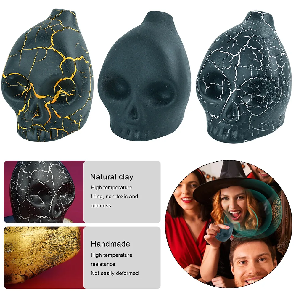 Halloween Prank Aztec War Whistle Ceramic Spooky Aztec Death Whistle Loud Scream Skull Scream