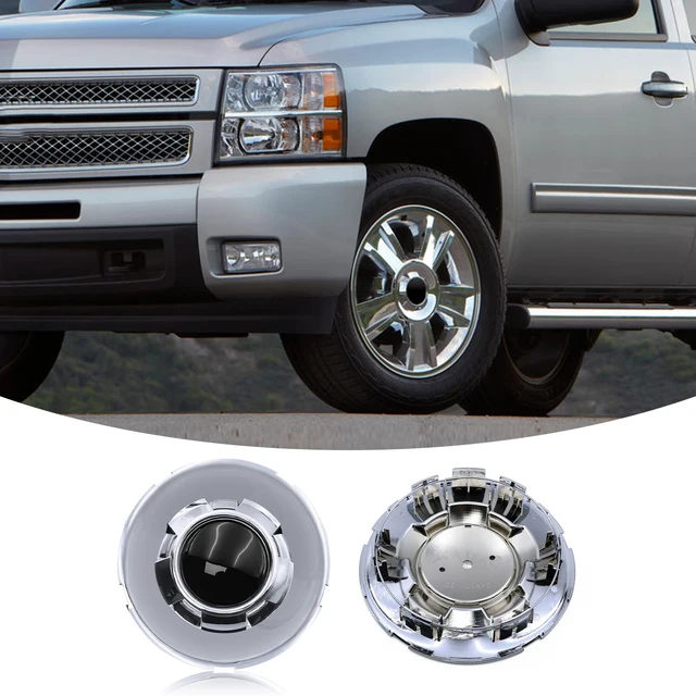 2 Black Hub Center Caps - 3" ID Fits Trailers, Campers, Trucks - Rim Hubcap Covers