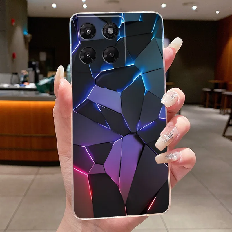 Luxury Cute Cool Soft Silicone Transparent Phone Case Back Cover