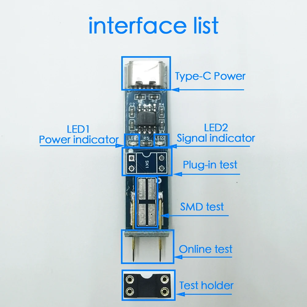 V5.0 Optocoupler test instrument online test detection tools for electronic repair special 4 pin optocoupler PCB repair