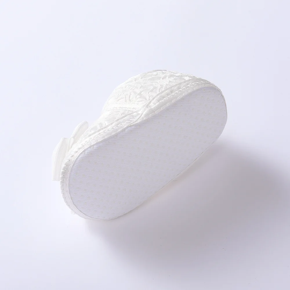 White Lace First Walker Baby Girls Little Princess Dress Shoes Flower Bow Toddlers Shoes Soft Sole Baby Shoes Infant Prewalker 4
