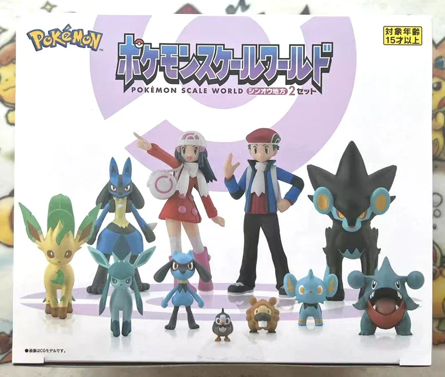 Pokevault on X: More Bandai Scale World Sinnoh Region figures released in  Japan. There is Starly, Bidoof, Lucario, Riolu, Shinx, Glaceon, Leafeon,  Gible, Luxray, Lucas (Pt Ver.), Dawn (Pt Ver.), plus pre-order