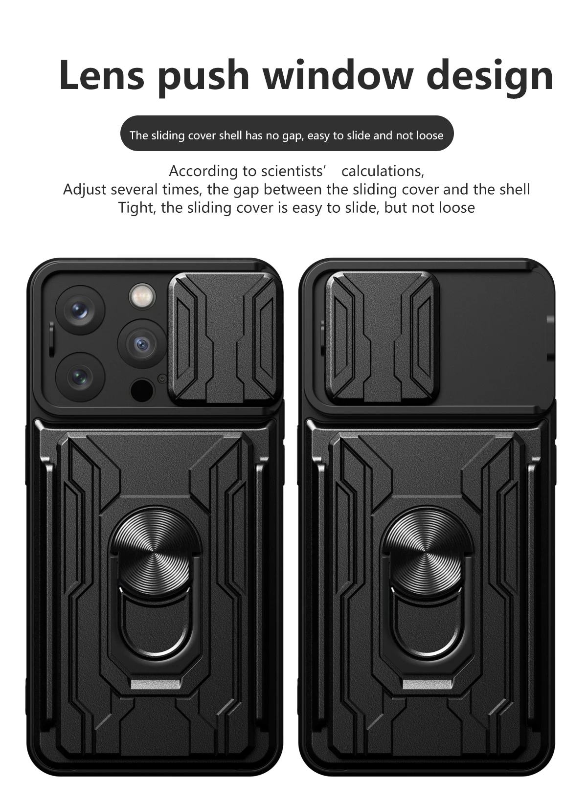 Heavy Duty Case For iPhone 16 Pro Max 15 Plus 14 13 12 Cover With Card Pocket Ring Stand Holder Shockproof Fundas Coque Capa