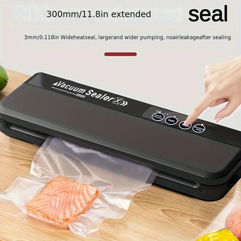 Automatic Vacuum Sealing Machine With Longer Automatic Lock Suitable For Small Household Packaging Preservation Storage Bags