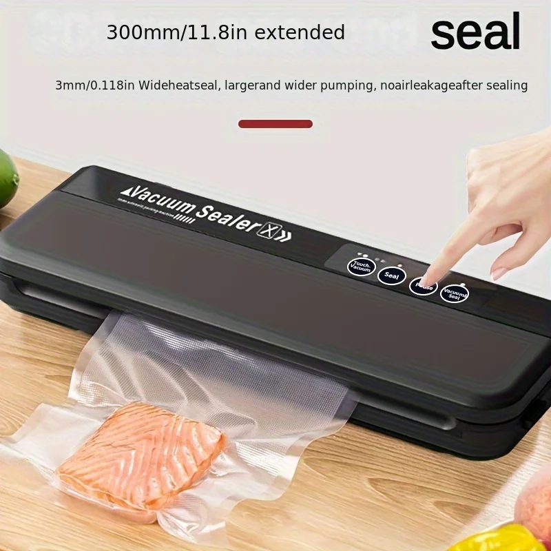 Automatic Vacuum Sealing Machine Longer Automatic Lock Small Household Packaging Preservation Storage Bags