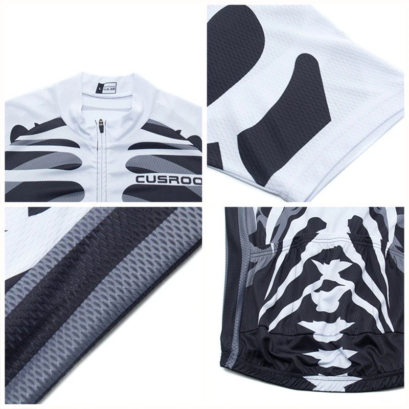 New Summer Skeleton Cycling Jersey Set Men's Ciclismo Clothing Road Bike Shirts Suit Bicycle Bib Shorts MTB Wear Maillot Culotte
