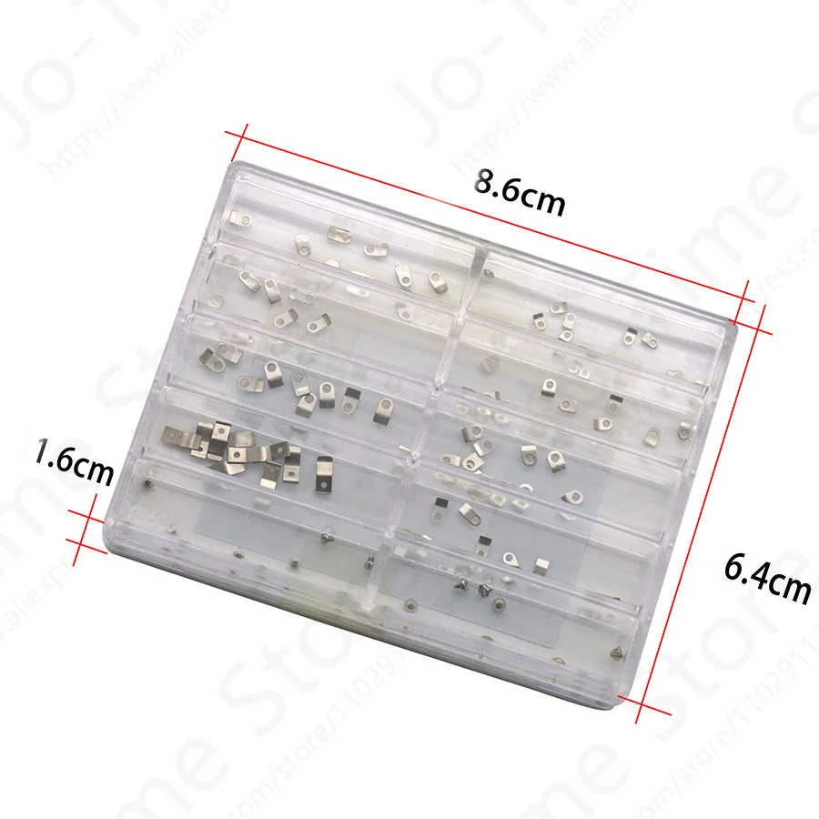 Kit De Tornillos Y Abrazaderas Para Movimientos ETA 2824-2, 2834-2, 2836-2, 2892 - 4+4 Piezas