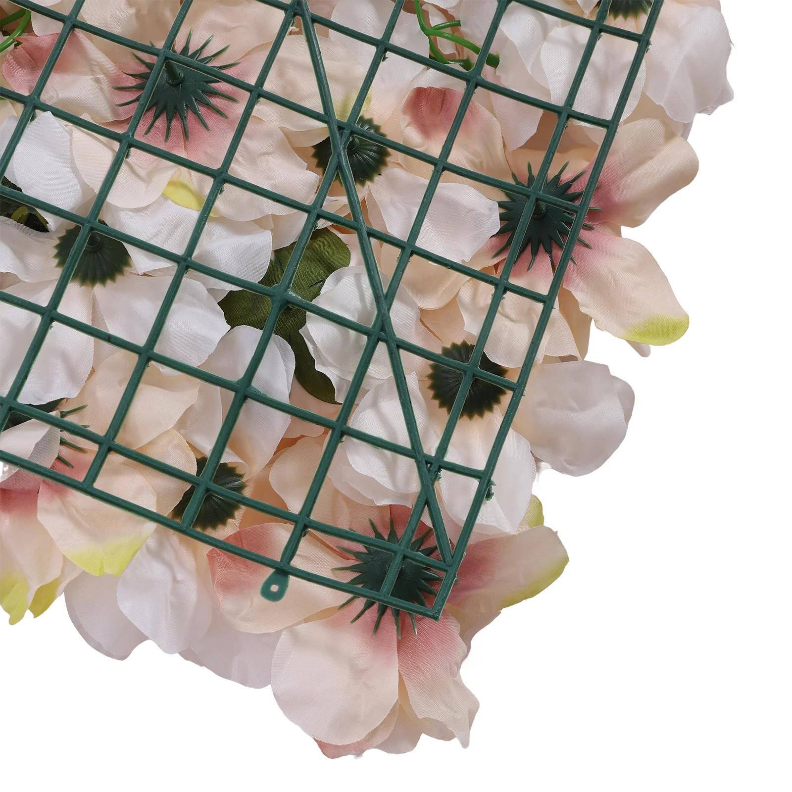 6-teiliges rosa-gelbes Seidenblumen-Wandpaneel-Set, 61 x 40,6 cm, künstlicher Rosen-Hintergrund für Hochzeit, Party, Zuhause, Zimmer, Fotokabinen-Dekoration – Detail 4