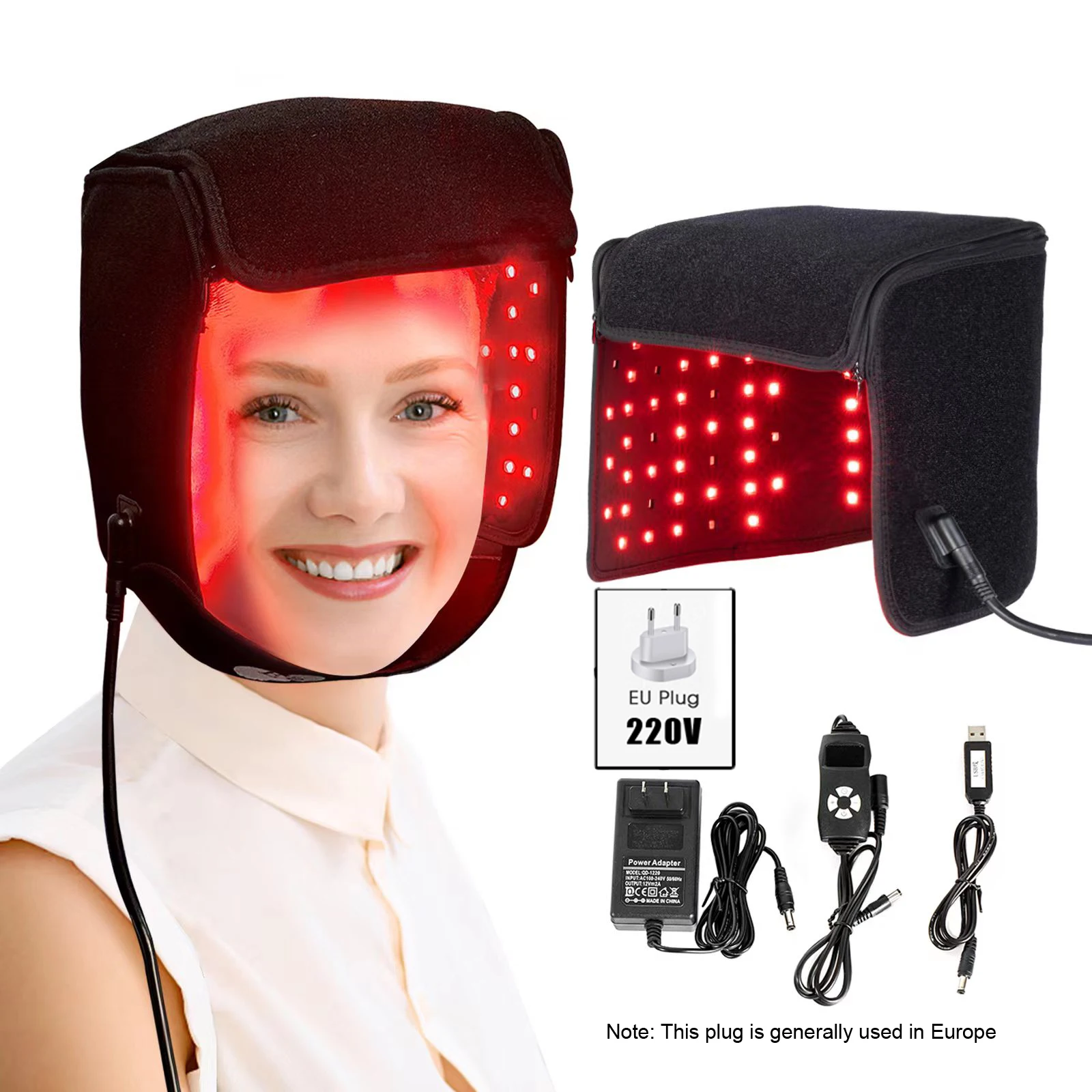 Hair Growth Cap Infrared Treatment Hat For Hair Growth Red Infrared Light Hair Growth Cap For Loss Promote Fast Regrow Care Cap