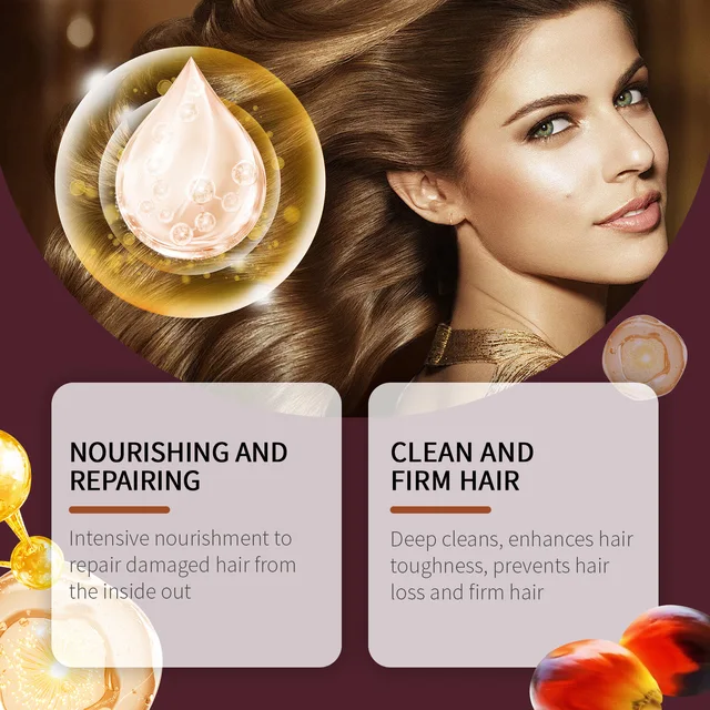 Batana Oil Shampoo Conditioner Set Oil Control Anti Dandruff Scalp Hair Treatment Split Ends Anti Frizz Hair Loss Hair Care Set 4