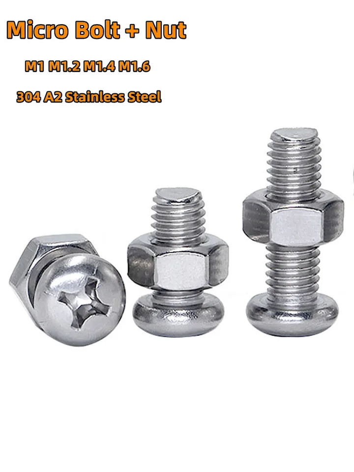 M6 Hex Bolt Assortment Kit - Flange Head, 304 Stainless Steel, 12-45mm Lengths (120 Pcs)