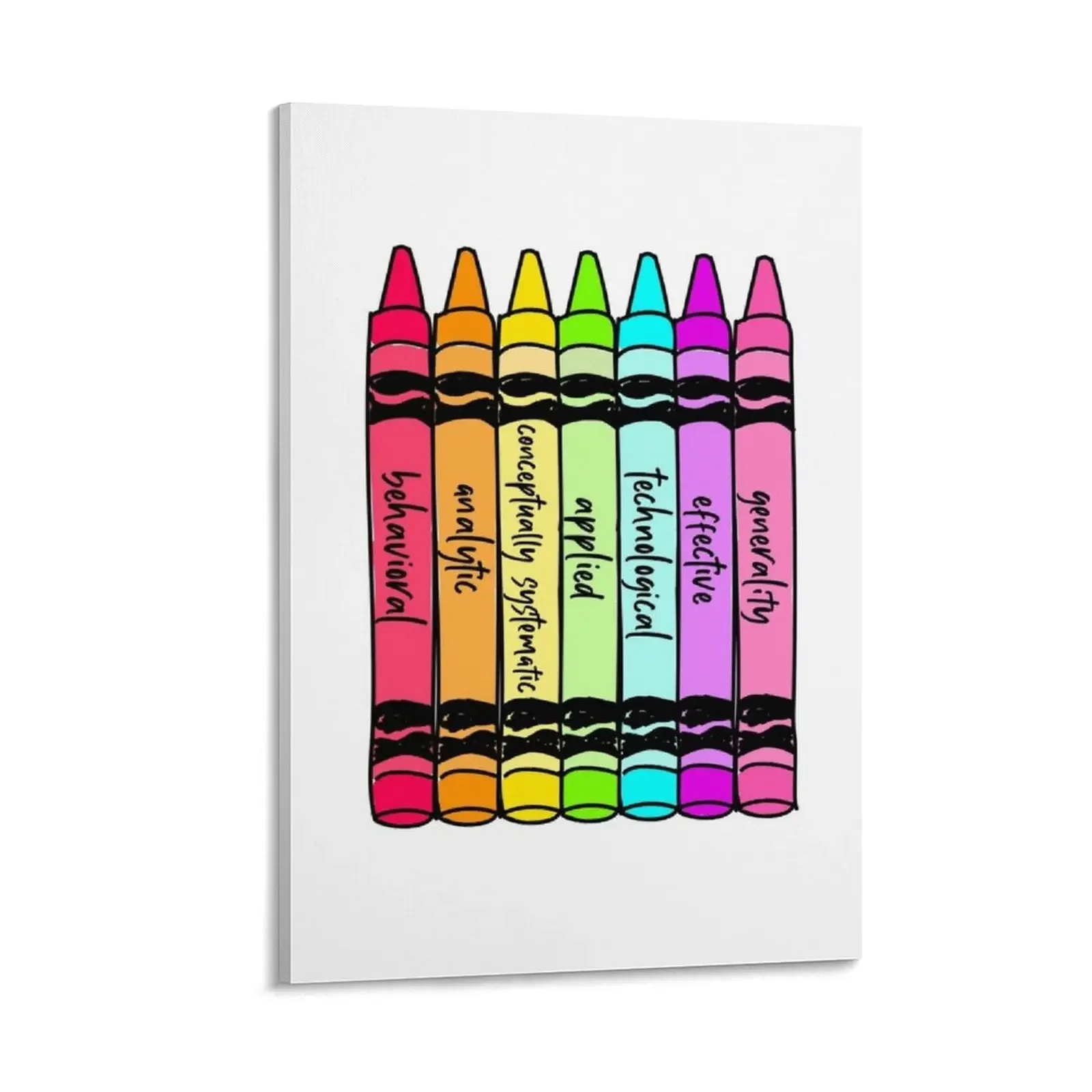 

7 dimensions crayons Canvas Painting wall art canvas painting room decorations for men Picture on the wall canvas wall art