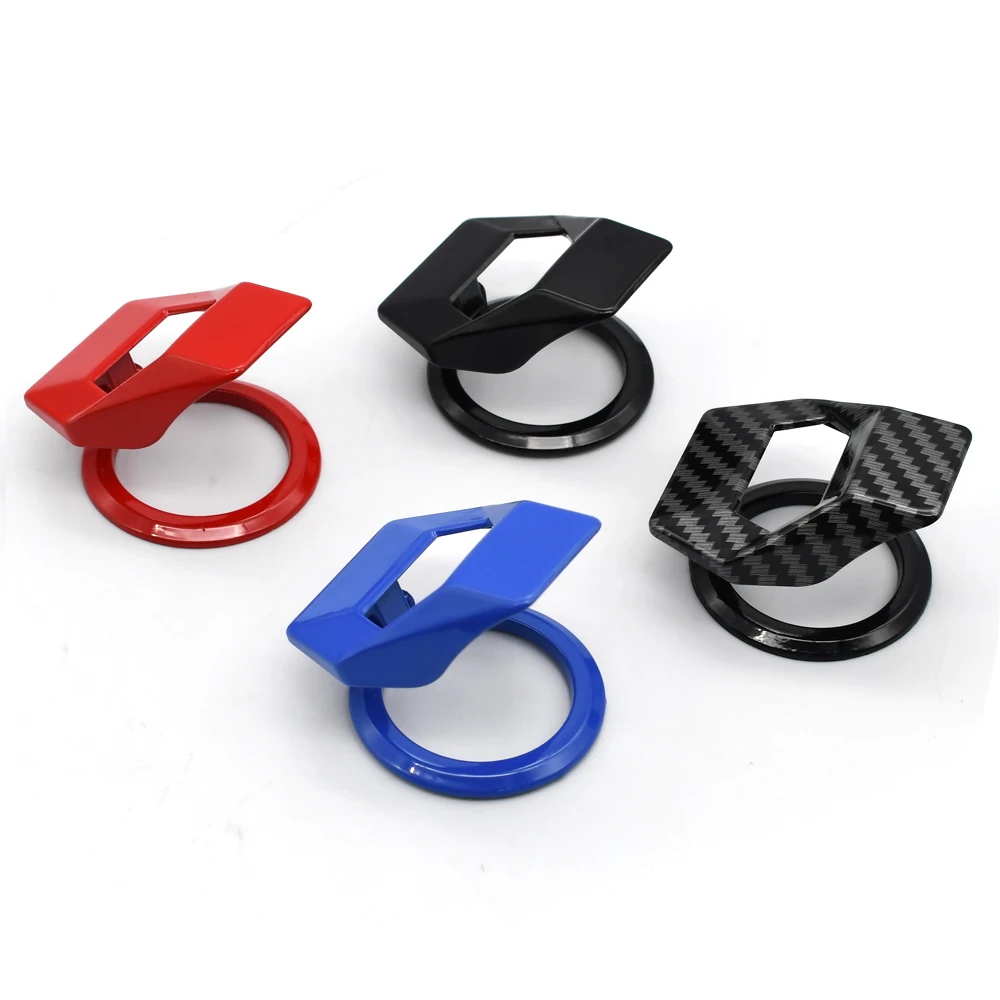 Car Start Button Cover Car Engine Start Stop Switch Button Cover Decorative Auto Accessories Push Button Sticky Cover Car Interior Car-Styling