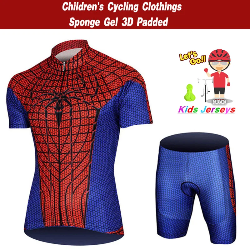 2024 New Bike Kids Short Sleeve Cycling Jersey Set Children Breathable Bike Clothing Boy and girl Summer Quick Dry Bicycle Wear 2