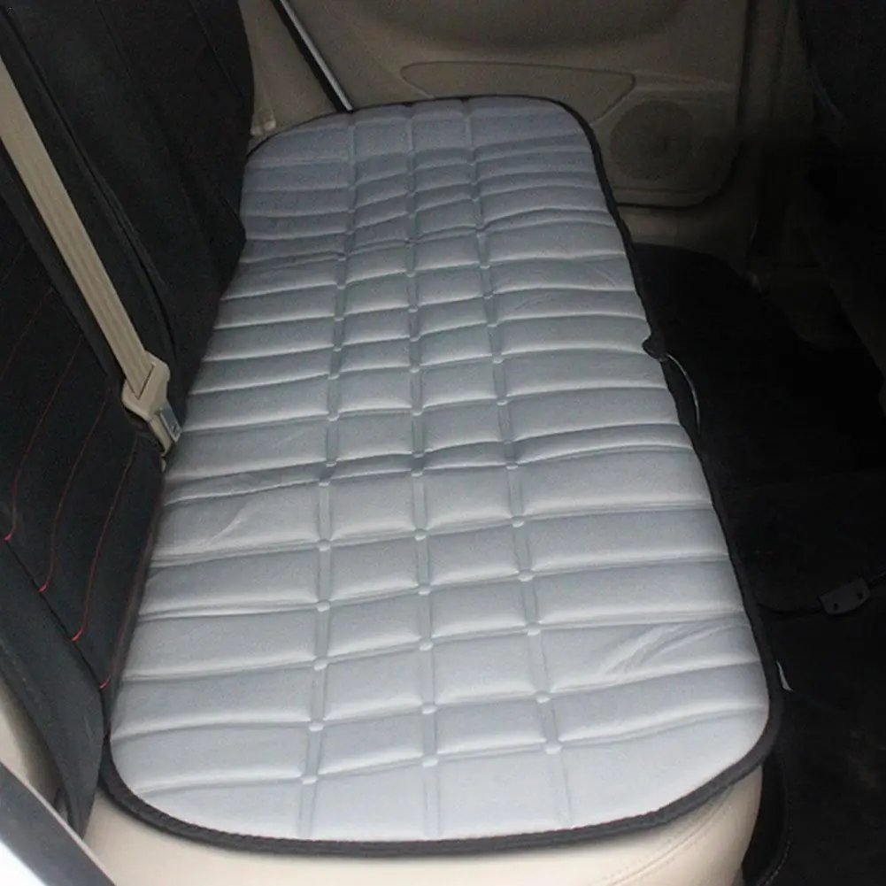 자동차 시트 커버 다용도 폴리에스터 뒷좌석 커버 - 주요 차량 호환, SUV, 트럭, 밴 등 자동차 내부 액세서리 9 범용 카시트 쿠션, 겨울 온열 뒷좌석 커버 쿠션, 단색 워머 패드, 보호대 액세서리, 2 열, 12V