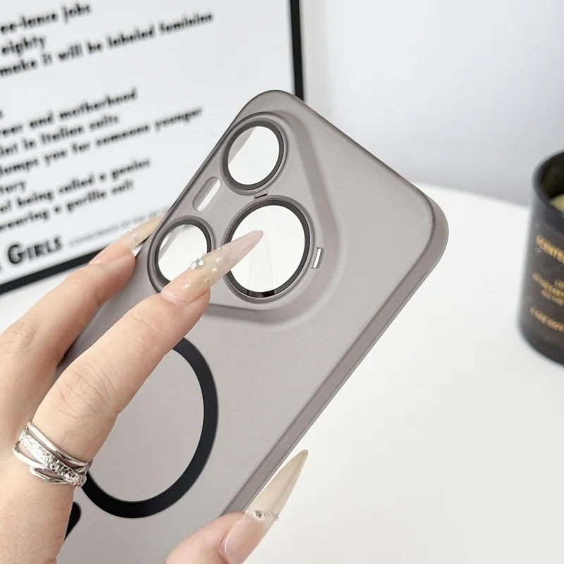 Magnetic Matte Shockproof Translucent Phone Case