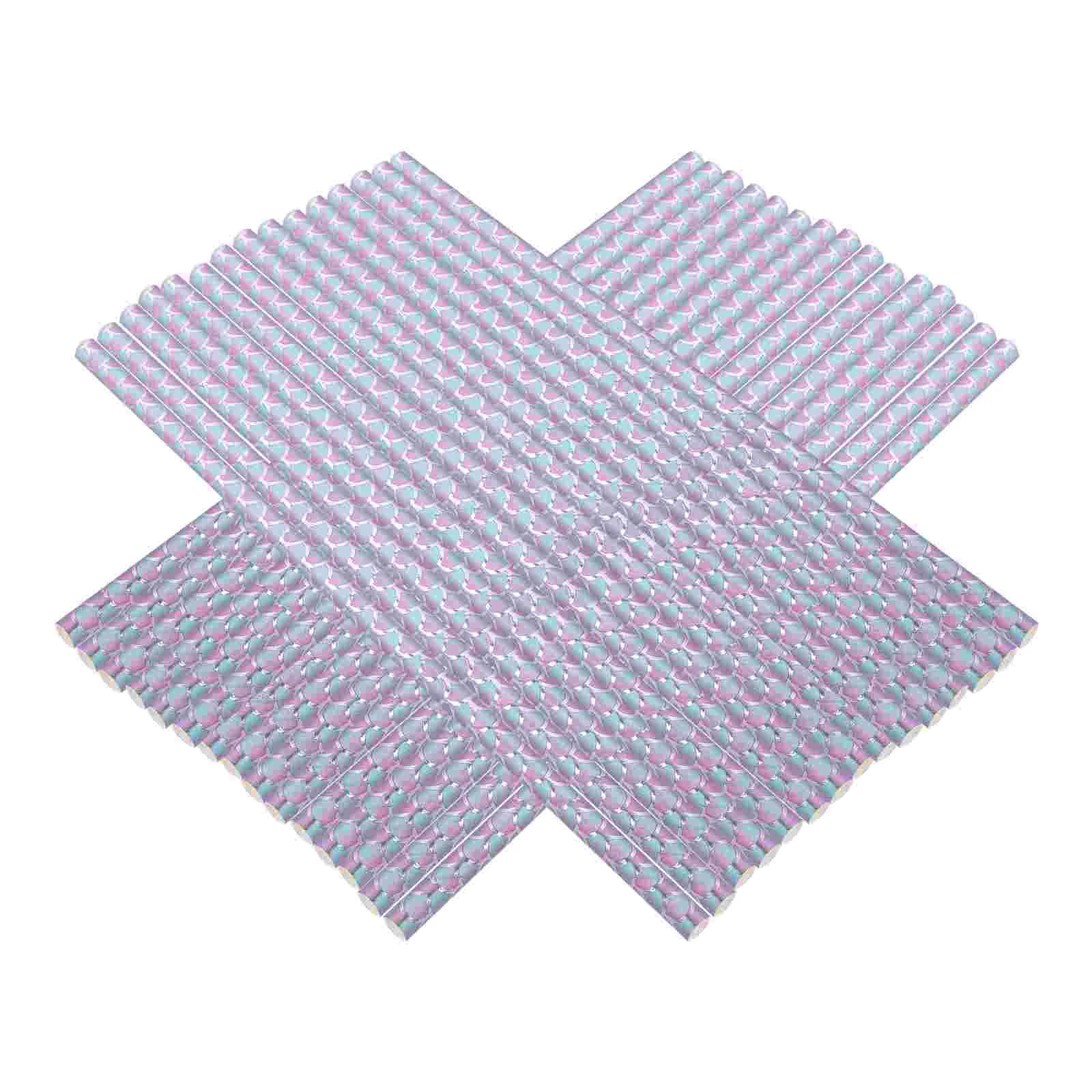 100pcs Disco Party Beverage Straws Drinks Straws Paper Decors birthday straws party straw