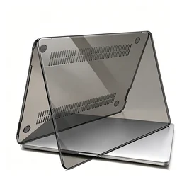 Sleek Transparent Clear Hard Cover for MacBook Neo 13 (Black)