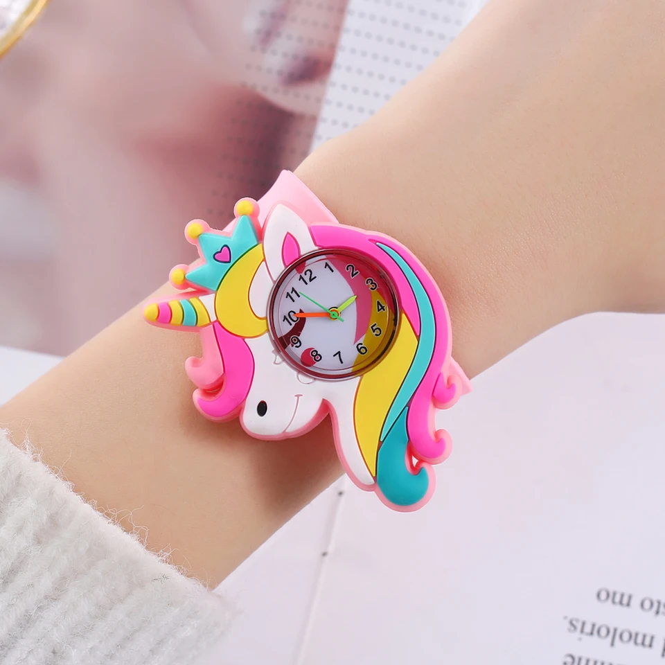Hemobllo Montre Pour Enfants - Modèle De Métro De Dessin Animé 3D