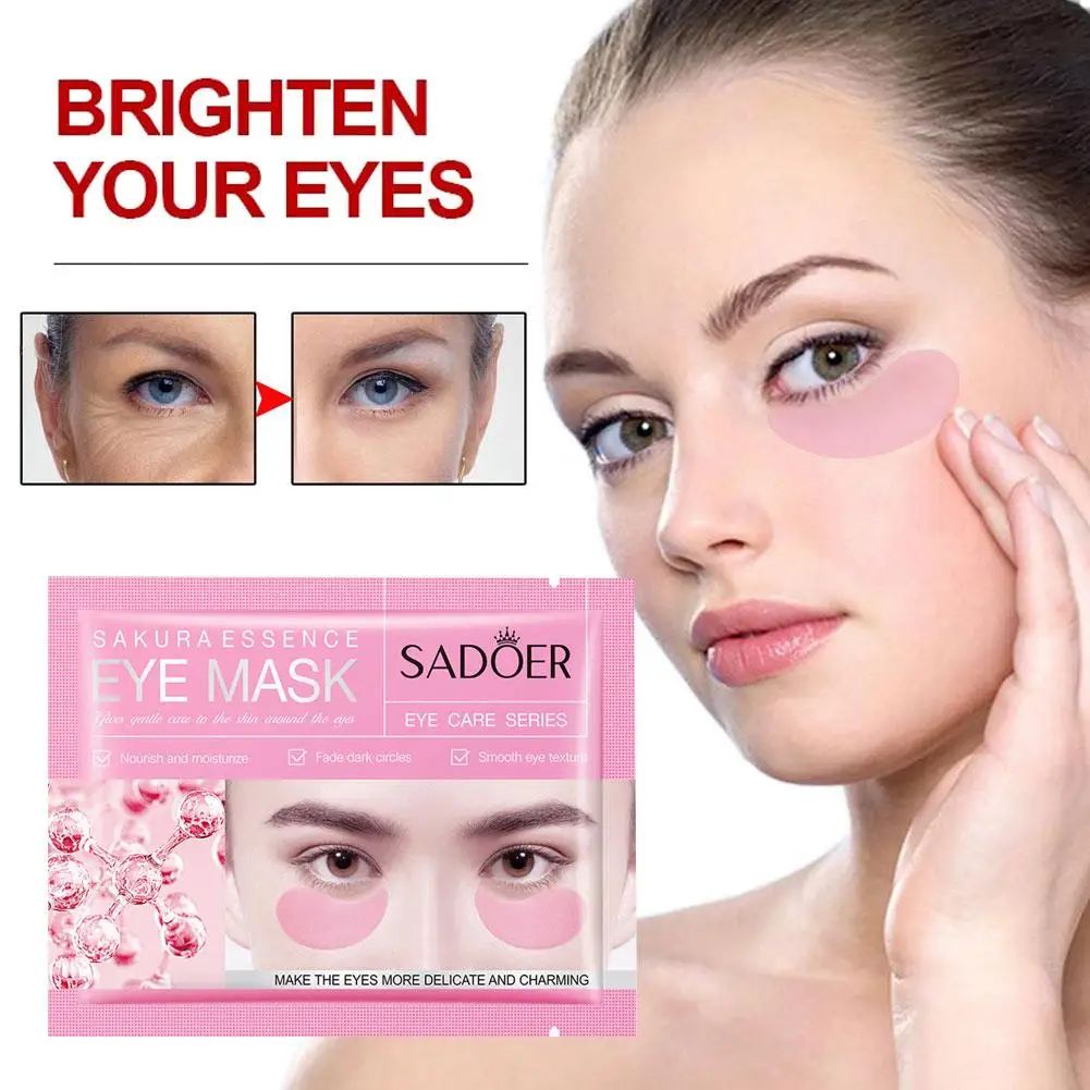 Collagen Eye Mask Anti-Wrinkle Eye Patches Fade Fine Brighten Care Dark Remove Skin Moisturizing Lines Circle Anti O2Z3 60pcs collagen eye patch mask anti wrinkle remove dark circles face care moisturizing patches патчи для глаз корейская косметика