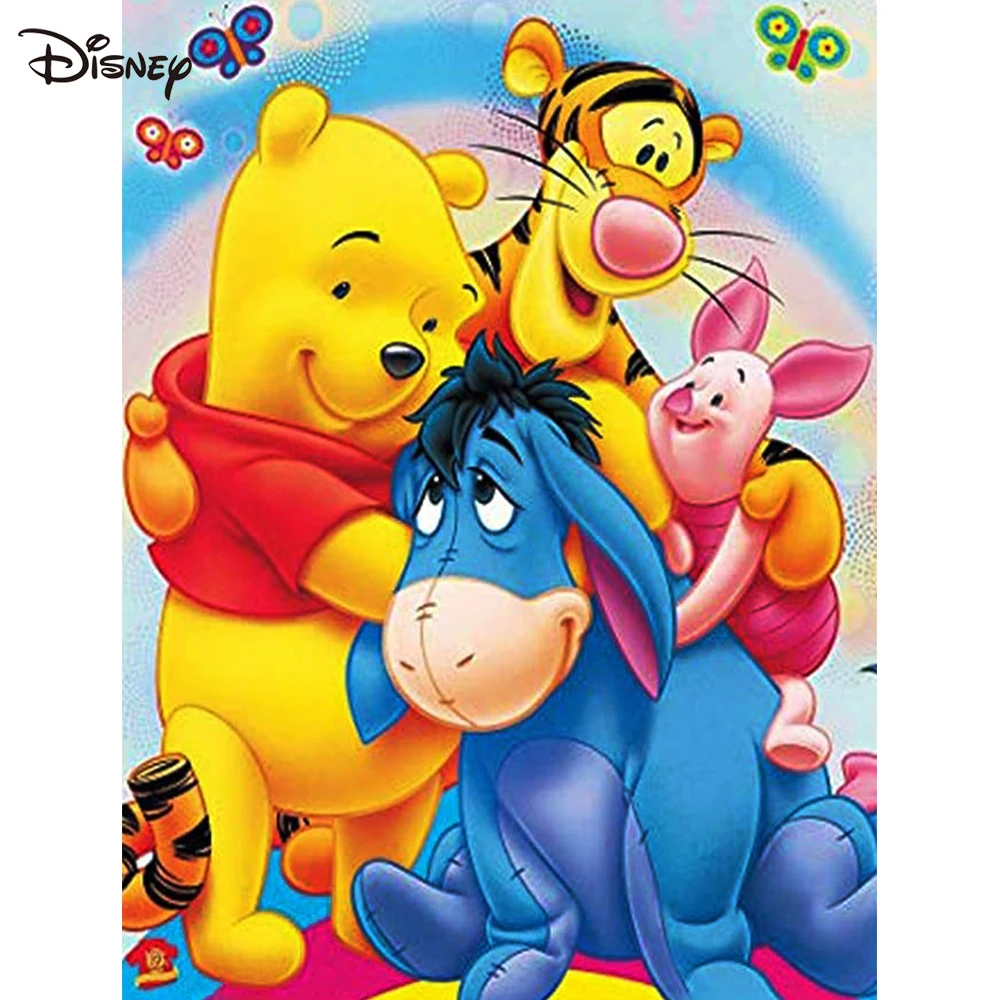Iconic Brand Winnie The Pooh Diamond Painting Cartoon Mosaic Tigger Wall Art Cross Stitch Embroidery Eeyore Children's Room Decoration