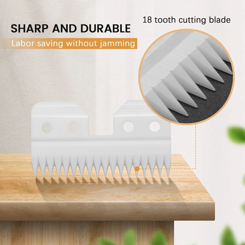 10Pcs Replaceable Ceramic 18 Teeth Pet Clipper Cutting Blade Oster A5 Series animal clipper razor blade
