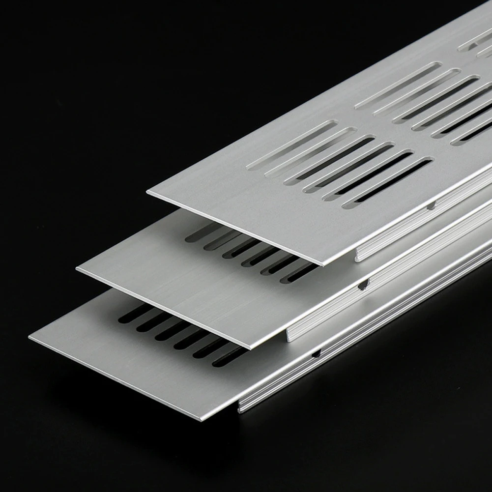 

60mm Aluminum Alloy Ventilation Grille Rectangular Cabinet Wardrobe Air Vent Grille Ventilation-Cover