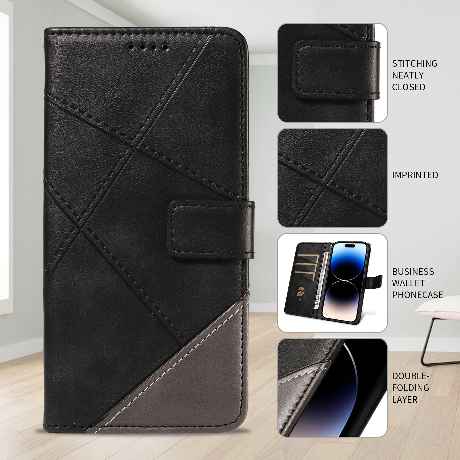 Deluxe Leather Wallet Phone Case